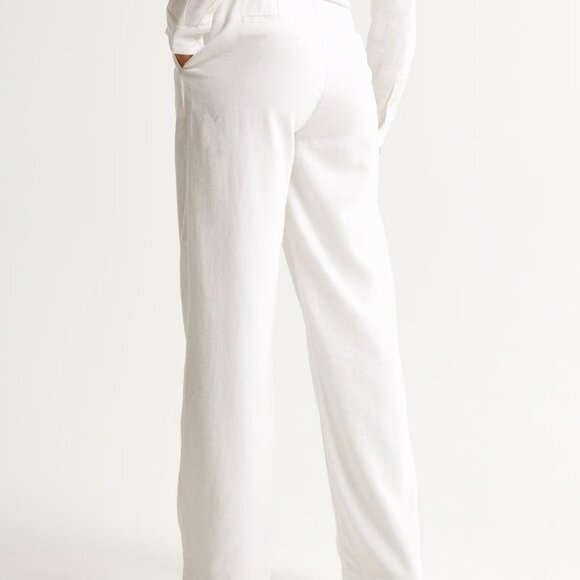A&F Sloane Tailored Linen-Blend Pant - Picture 3 of 8